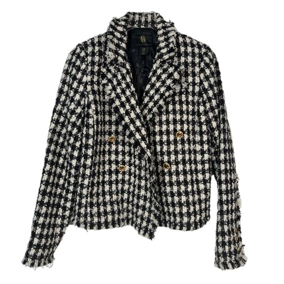 House of Harlow 1960 Jackets & Blazers - House of Harlow 1960 Tweed Cropped Blazer Jacket Size Medium